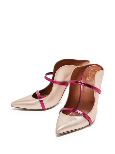 Pre-owned Malone Souliers Metallic Heeled Mules