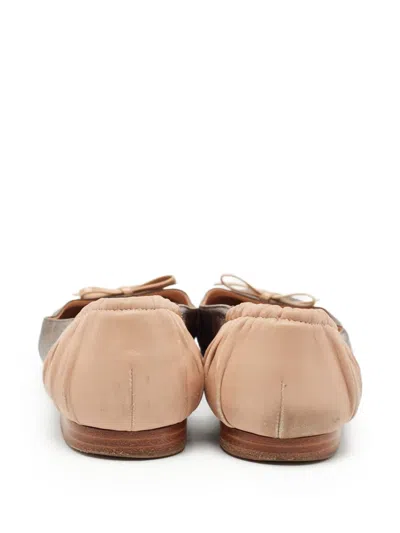 Pre-owned Louis Vuitton Joy Bow-detail Ballet Flats