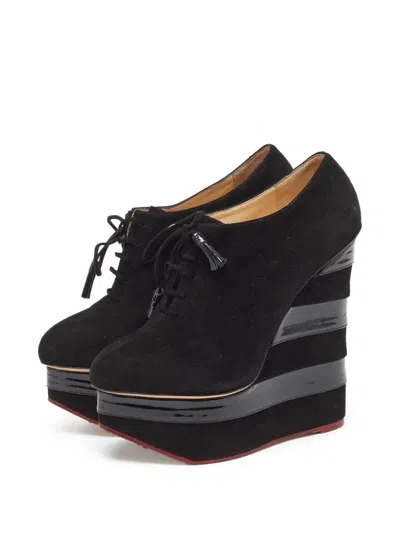 Pre-owned Charlotte Olympia  140mm Martha Pumps