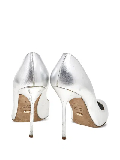 Pre-owned Sergio Rossi Vintage  105mm Metallic Pointed-toe Pumps