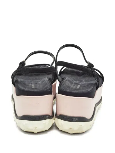 Pre-owned Miu Miu Suede Platform Sandals