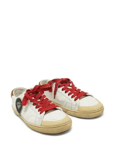 Pre-owned Saint Laurent Leopard-print Panelled Sneakers