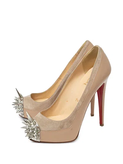Pre-owned Christian Louboutin 130mm Asteroid Spike Pumps
