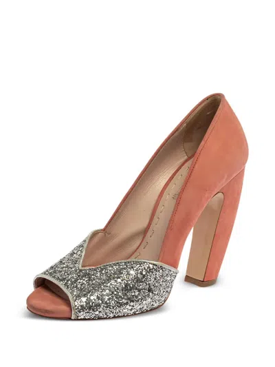 Pre-owned Miu Miu 105mm Glitter-detailing Pumps