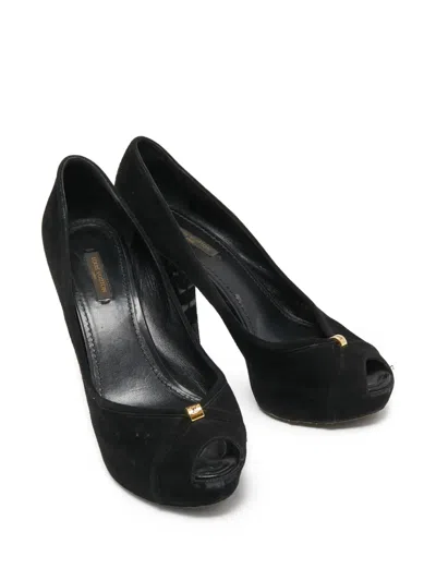 Pre-owned Louis Vuitton 120mm Peep-toe Pumps