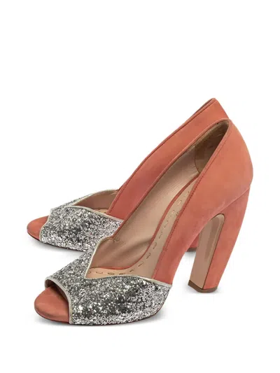 Pre-owned Miu Miu 105mm Glitter-detailing Pumps