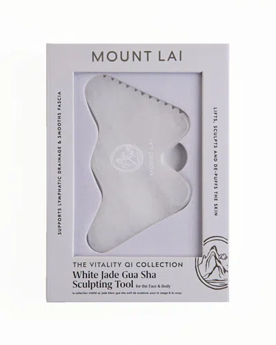 Mount Lai Women's Vitality Qi White Jade Gua Sha Sculpting Tool