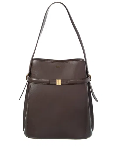 Totême Toteme Belted Leather Bucket Bag