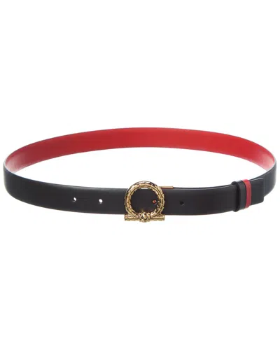 Ferragamo Gancini Reversible & Adjustable Leather Belt