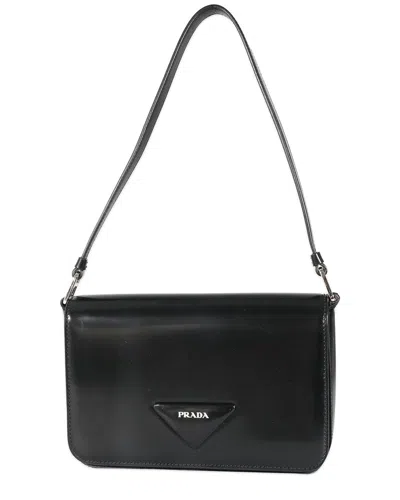 Prada Black Leather Shoulder Bag (authentic Pre-loved)