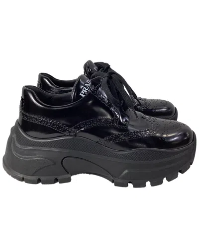 Prada Leather Oxford Style Sneaker (authentic Pre-loved)