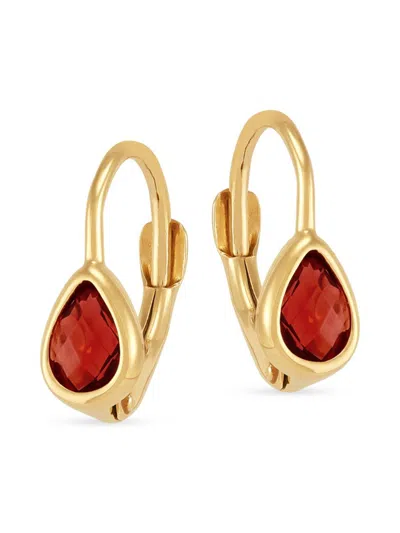 Saks Fifth Avenue Women's 14k Yellow Gold & Garnet Drop Earrings In Gold