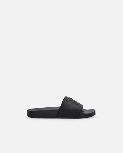 Pinko Rubberized Slippers With Love Birds Logo Band