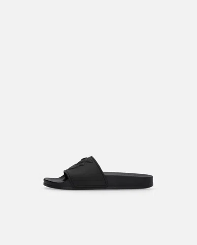 Pinko Rubberized Slippers With Love Birds Logo Band