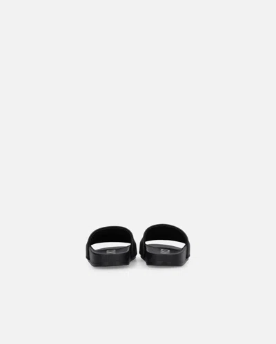 Pinko Rubberized Slippers With Love Birds Logo Band