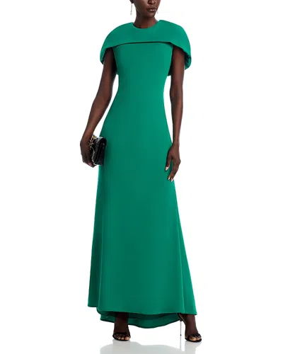 Aqua Scuba Cape Gown - Exclusive In Green