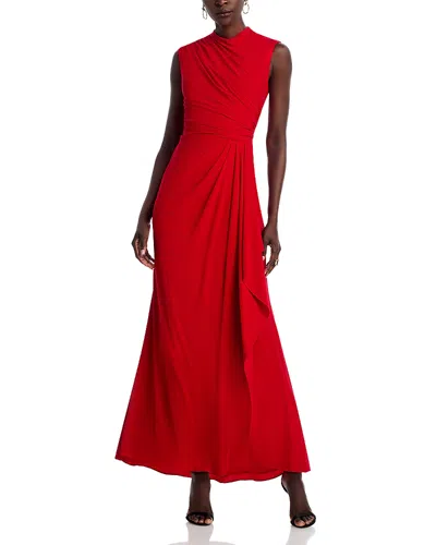 Aqua Draped Gown - Exclusive In Red