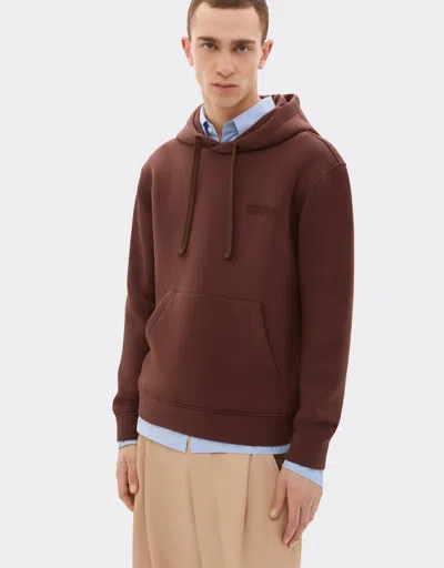 Ferrari Hooded Sweatshirt In Scuba Fabric
