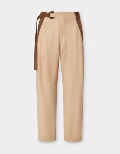 Ferrari Trousers In Nappa And Suede