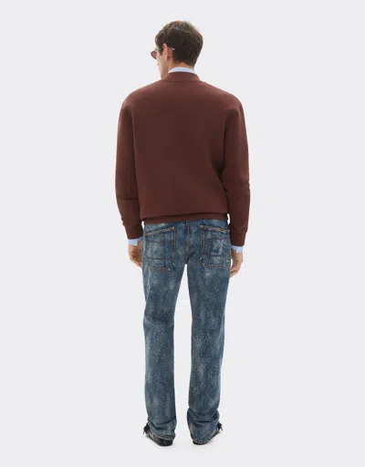 Ferrari Bomber Sweatshirt In Scuba Fabric