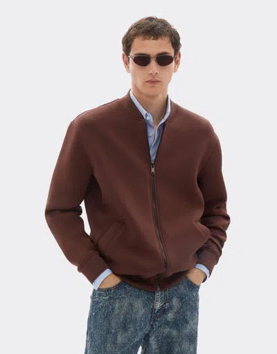Ferrari Bomber Sweatshirt In Scuba Fabric