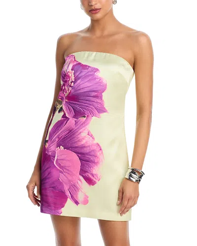 Steve Madden Rhapsody Orchid Strapless Mini Dress In White