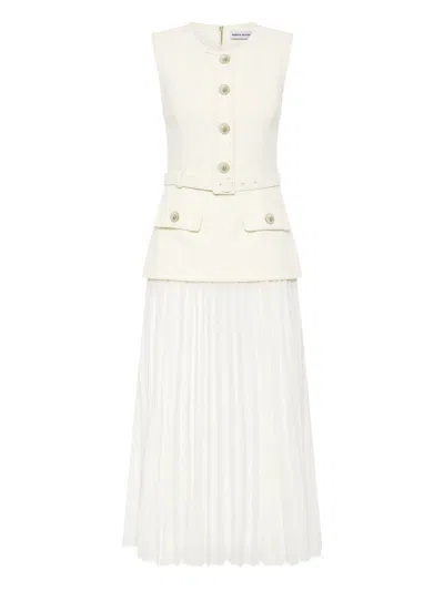 Rebecca Vallance Jonie Sleeveless Midi Dress In Neutral