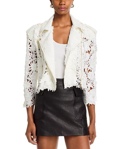Generation Love Crawford 3d Lace Moto Jacket In White