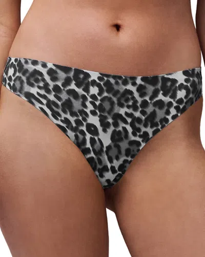 Chantelle Soft Stretch One-size Seamless Thong In Gray