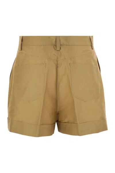 Mvp Wardrobe Cotton And Silk Bermuda Shorts