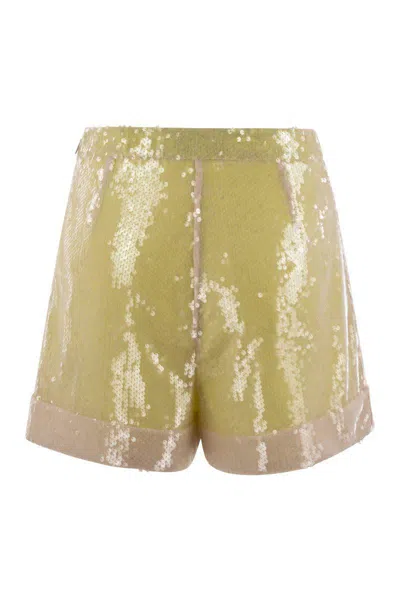Mvp Wardrobe Shorts With Sequins All Over