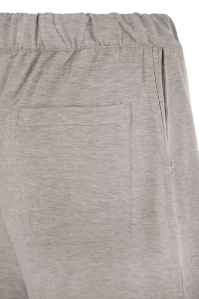 Majestic Filatures Shorts With Drawstring Waist In Gray