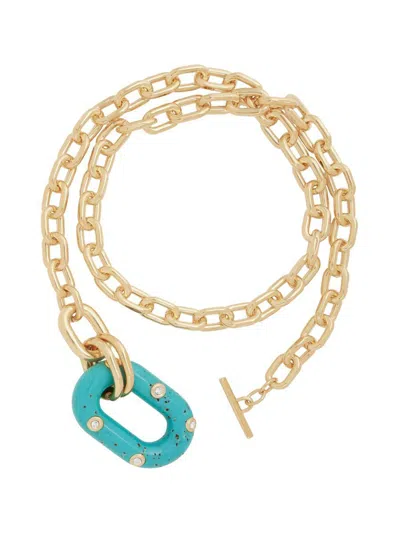 Rabanne Chunky Chain Pendant Necklace In Gold