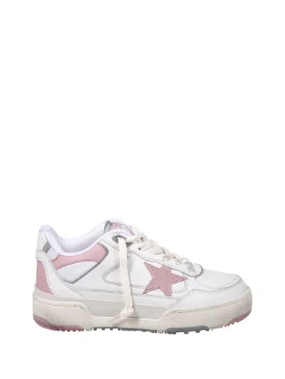 Golden Goose Low-top Sneakers With Cow Leather In White