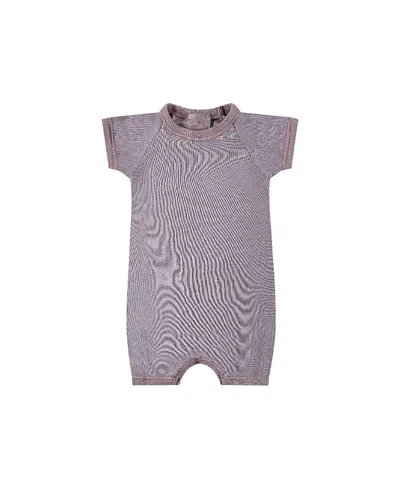 Paigelauren Unisex Rib Onesie In Tie Dye In Purple