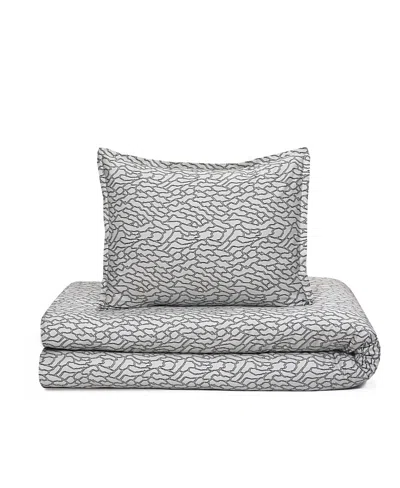 Domani Home Kaleido 78 4 Piece Comforter Set - King In Gray
