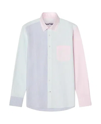 Robert Talbott Harrison Button Down Fun Stripe Oxford Shirt In Blue