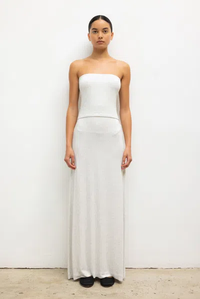 Leset Lauren Bandeau Top In White