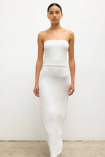 Leset Lauren Bandeau Top In White