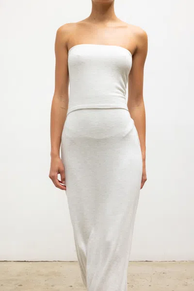 Leset Lauren Bandeau Top In White