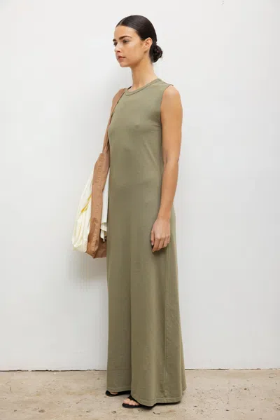 Leset Margo Sleeveless Maxi Dress In Green