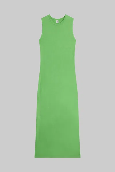Leset Margo Sleeveless Maxi Dress Grass In Green
