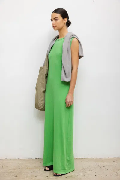 Leset Margo Sleeveless Maxi Dress Grass In Green