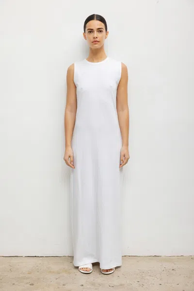 Leset Margo Sleeveless Maxi Dress In White