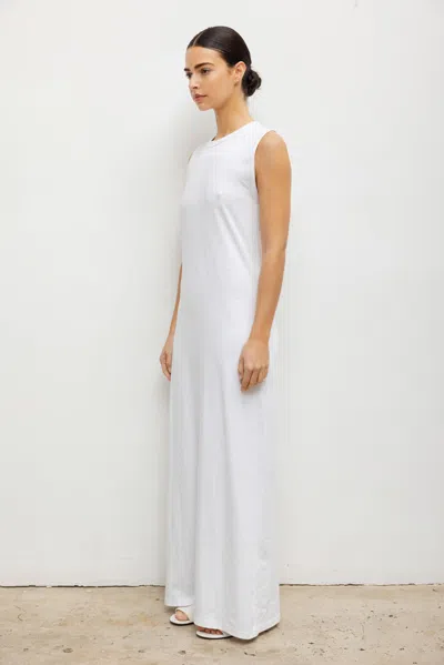 Leset Margo Sleeveless Maxi Dress In White