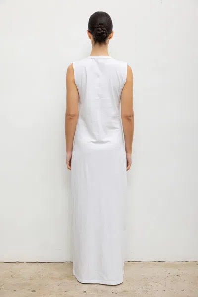 Leset Margo Sleeveless Maxi Dress In White