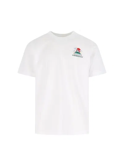 Casablanca Mountains Waves Print T-shirt