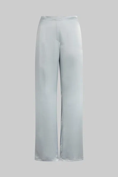 Leset Barb Painter Satin Pants In Blue