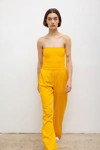 Leset Yoko Pocket Pant In Yellow