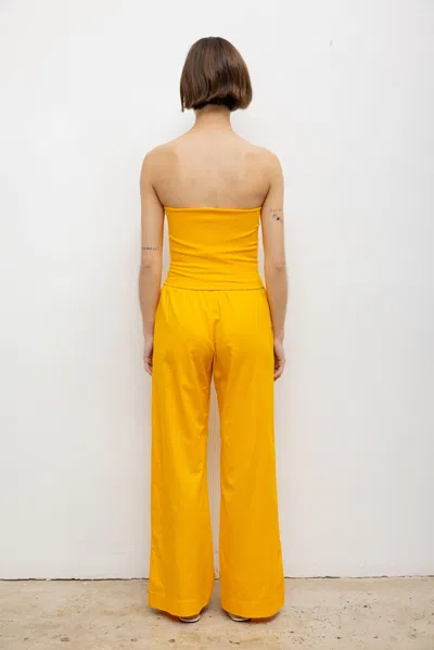 Leset Yoko Pocket Pant In Yellow